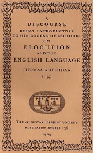 [Gutenberg 38444] • A Discourse Being Introductory to his Course of Lectures on Elocution and the English Language (1759)